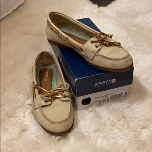 Sperries with color accent